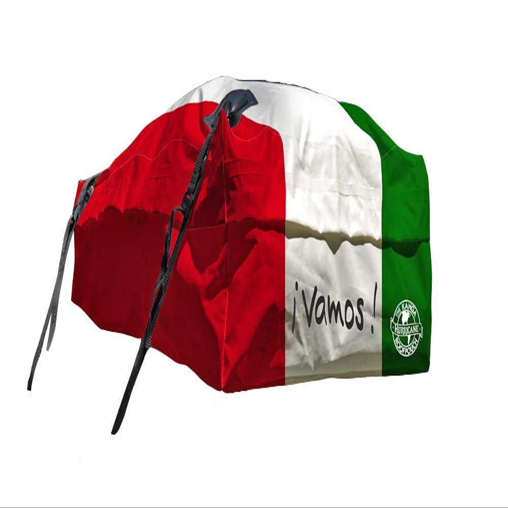Kanga Waterproof Rooftop Cargo Carrier Storage Roof Bag - Universal Fit - Available in 4 Unique Styles (Canada Flag, Mexico Flag, American Flag, and Woodstock) - 14 Cubic feet Capacity. Built in USA
