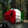 Kanga Waterproof Rooftop Cargo Carrier Storage Roof Bag - Universal Fit - Available in 4 Unique Styles (Canada Flag, Mexico Flag, American Flag, and Woodstock) - 14 Cubic feet Capacity. Built in USA view 3