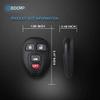 ECCPP 2X 4 Buttons Replacement Keyless Entry Remote Control Car Key Fob Shell Case for Buick for GMC for Cadillac for Chevy for Saturn for Pontiac Key Fob Cover OUC60270 view 2