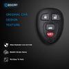ECCPP 2X 4 Buttons Replacement Keyless Entry Remote Control Car Key Fob Shell Case for Buick for GMC for Cadillac for Chevy for Saturn for Pontiac Key Fob Cover OUC60270 view 4