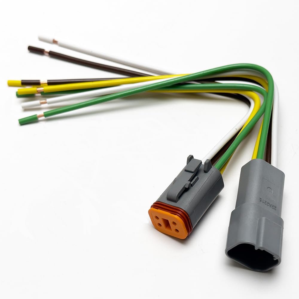 Deutsch DT 4-pin Pigtail Kit 14AWG Pure Copper GPT Wire (Made in USA)