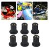 Dilwe 6pc Well Nuts Kit, M4 Rubber Windshield Bolts Well Nuts for Motorcycles Kayak Canoe Boats view 3