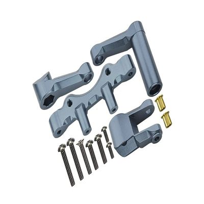 Aluminum Steering Assembly For LOSI 1:6 4WD Super Baja Rey LOS05013 / Super Baja Rey 2.0 LOS05021 Upgrades - Gray Silver