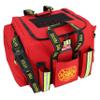 Lightning X LXFB20-PKG Firefighter Turnout Gear Bag Package with SCBA Mask Bag Toiletry Pouch Glove Holder Padded Step-in Design Reflective Trim Heavy-Duty Waterproof Construction - RED view 2