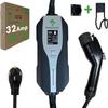 PRIMECOMTECH 32Amp & 40Amp Primecom Level 2, Electric Vehicle (EV) Charger, 240V, 32A/40A, NEMA 14-50, 6-7X Faster Than Level 1, 26/33 Miles Range Per Hour, 30/40/50 Feet Lengths, Tesla Compatible view 1