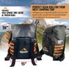 Offroading Gear Spare Tire Overlanding Storage & Trash Bag Organizer | w/Free Roof Cargo Mesh Net Bag | Fits 30" Tire 15 Gallons | for 4x4 Tailgate, Pickup Truck, SUV, RV, Overland view 3