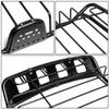 DNA MOTORING PT-ZTL-8059 Universal Adjustable Roof Cargo Basket Luggage Carrier,Black view 4