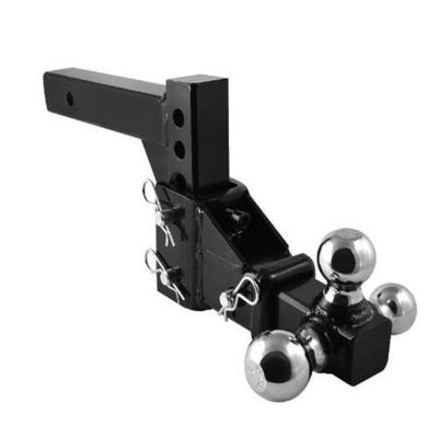 9TRADING HD 3 Ball Adjustable Drop-Turn Trailer Tow 2" Hitch Mount Towing Truck Solid