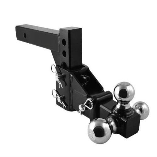 9TRADING HD 3 Ball Adjustable Drop-Turn Trailer Tow 2" Hitch Mount Towing Truck Solid