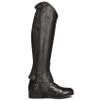Ovation Women's Pro Leather Half Chaps - Premium Top Grain Leather Black Riding Chaps with Stretch Panels and Snap Closures, Medium Tall view 1