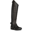 Ovation Women's Pro Leather Half Chaps - Premium Top Grain Leather Black Riding Chaps with Stretch Panels and Snap Closures, Medium Tall view 2