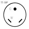 Parkworld 60059 RV 30 AMP Spiltter, Y Adapter Cord, TT-30P Male to 30A TT-30R Female & (3) 5-15R Female Tri Outlet Household view 4