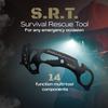 S.R.T. Survival Rescue Tool - 14 Function Premium Rescue Multitool for Everyday Carry Personal Protection Applications - Automobile Rescue Tool with Seat Belt Cutter and Window Breaker - TSA Compliant view 3