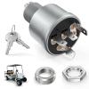 Panglong Golf Cart TXT Ignition Switch -4 Terminal, EZGO TXT Key Switch, Suitable for 1981-up EZGO TXT, Medalist, Workhorse, ST, Shuttle, and Marathon; OEM #33639-G01 view 1
