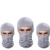 Pack of 3 Elastic Outdoor Sport Airsoft Cap Winter Ski Mask Sun Balaclava Fishing Running Cycling Motorcycle Hat Gray view 1