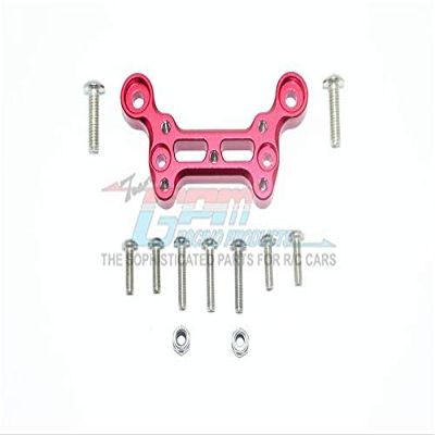 GPM for Arrma 1/8 Outcast 6S BLX Stunt Truck Upgrade Parts Aluminum Front Dirt Guard Mount - 1Pc Set Red