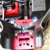 GPM for Arrma 1/8 Outcast 6S BLX Stunt Truck Upgrade Parts Aluminum Front Dirt Guard Mount - 1Pc Set Red view 3