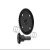 GPM For Arrma SENTON/TYPHON/INFRACTION/LIMITLESS Upgrade Parts Harden Steel 43T/13T Straight Main Diff Gear - 2Pc Set Black view 2
