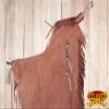 HILASON Bull Riding Chinks Handcrafted Working Genuine Leather Brown | Handmade Chaps Western for Adults Hand Tooled Adult view 2