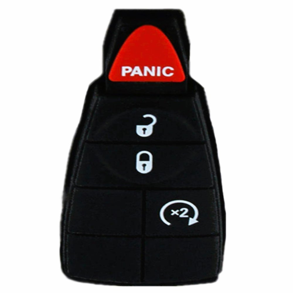 Replacement Keyless Remote Fob Key Shell Case Replacement Fit for Dodge Durango Grand Caravan Journey Ram 1500 2500 3500 Jeep Grand Cherokee Ram 1500 IYZC01C M3N5WY783X GQ4-53T (only 1 Piece)