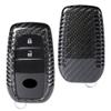 GZYF 1PC Carbon Fiber Auto Car Remote Key Case Cover for Toyota for Corolla Camry Crown Reiz Prado Levin view 1