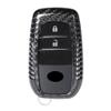 GZYF 1PC Carbon Fiber Auto Car Remote Key Case Cover for Toyota for Corolla Camry Crown Reiz Prado Levin view 2
