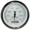 Faria Chesapeake White Ss 4" Tachometer W/Hourmeter - 7,000 Rpm (Gas - Outboard) view 1