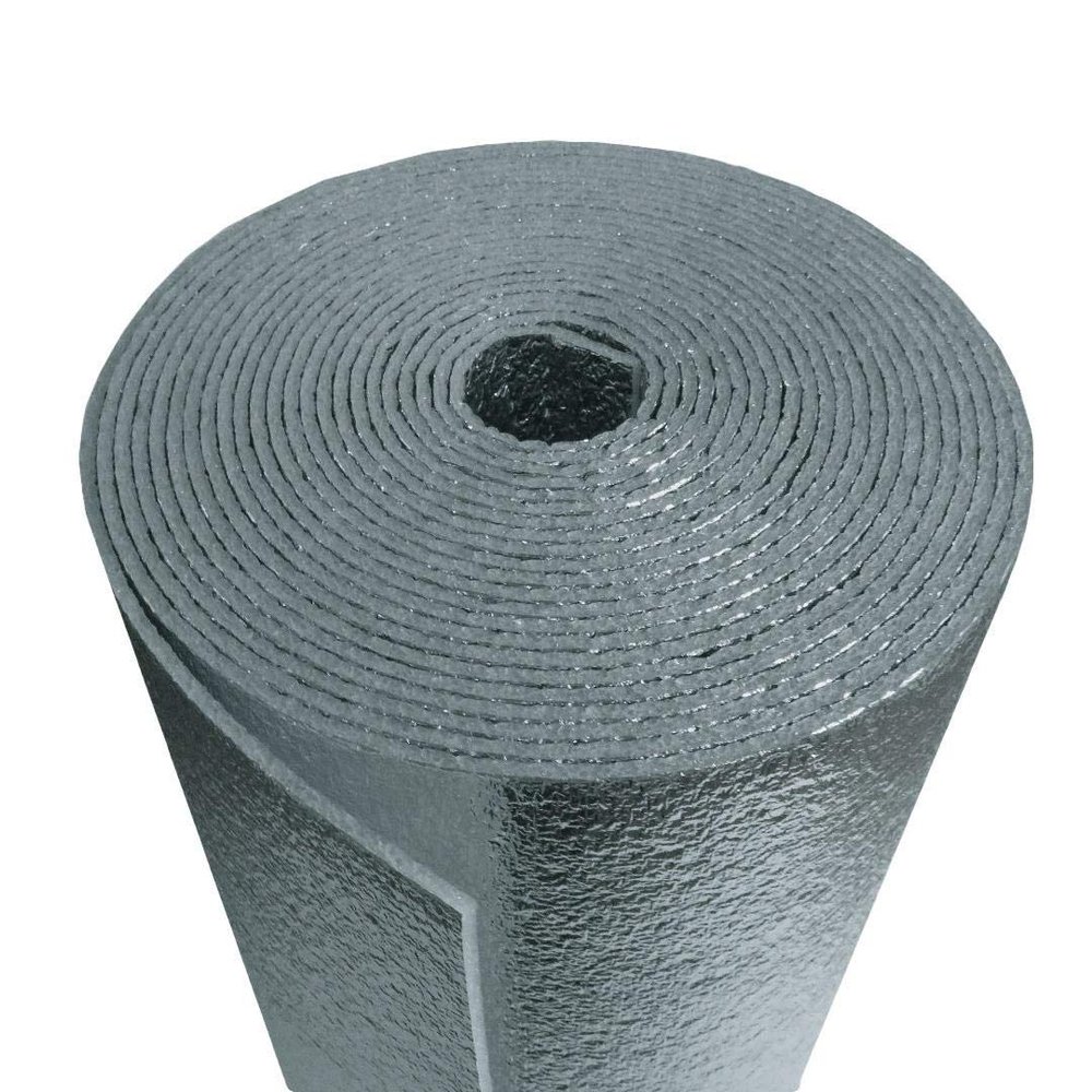 US Energy Products Car Insulation - 4' x 61' Roll (244 Sqft) Sound Deadener & Heat Barrier Mat - Automotive Lightweight Thermal Insulation