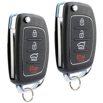 Flip Key fits 2013-2015 Hyundai Santa Fe Keyless Entry Remote Fob (95430-4Z100, TQ8-RKE-3F04), Set of 2