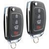 Flip Key fits 2013-2015 Hyundai Santa Fe Keyless Entry Remote Fob (95430-4Z100, TQ8-RKE-3F04), Set of 2 view 1