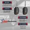 Flip Key fits 2013-2015 Hyundai Santa Fe Keyless Entry Remote Fob (95430-4Z100, TQ8-RKE-3F04), Set of 2 view 3