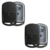 KeylessOption Keyless Entry Remote Key Fob Case Shell Button Pad Cover Leather Strap for Hyundai Kia (Pack of 2) view 2