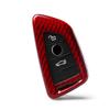 GZYF Auto Remote Car Key Case Shell Cover for BMW X1 F48 X5 F15 X6 F165, Red Carbon Fiber view 1