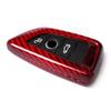 GZYF Auto Remote Car Key Case Shell Cover for BMW X1 F48 X5 F15 X6 F165, Red Carbon Fiber view 2