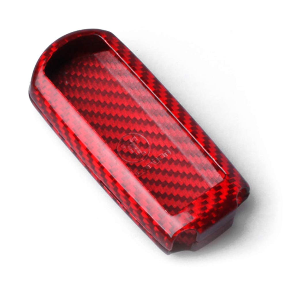 GZYF Carbon Fiber Remote Key Cover Case for Mazda 3 6 CX 5 9 MX Miata keys, Red
