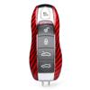GZYF Carbon Fiber Remote Key Cover Case Fits for Porsche, Red view 1