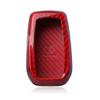 GZYF Red Carbon Fiber Auto Car Remote Key Cover Case Protective Shell Fits Toyota Corolla Camry Crown view 4
