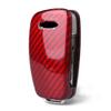 GZYF Auto Remote Car Key Case Shell Cover Fits for Audi A6 TT A3 Q3 A1 A4 Q7 S3, Red Carbon Fiber view 4