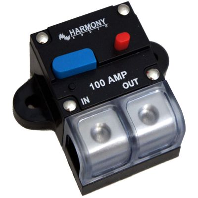 Harmony Audio HA-CB100 Car/Marine Stereo Manual Reset 100 Amp Circuit Breaker 12 Volt