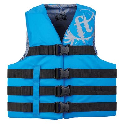 Full Throttle Adult Nylon Life Jacket, Blue, 2XL/4XL