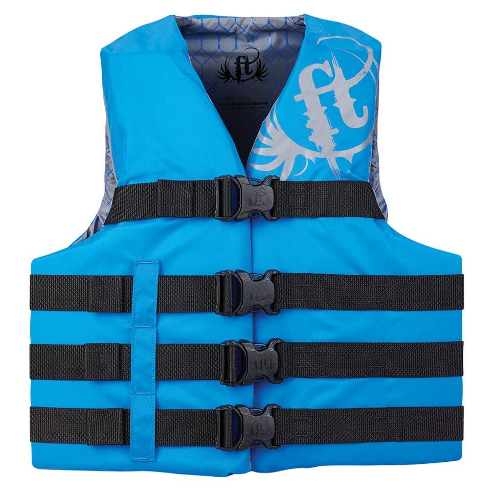 Full Throttle Adult Nylon Life Jacket, Blue, 2XL/4XL