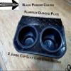 Fits Club Car DS 2 Jumbo Cup Drink Holder Black Powder Coated Aluminum Diamond Plate view 2