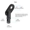 Biange Bike Trailer Hitch Connector, Cycling Adapter Accessories (2 Pack, Black) view 3