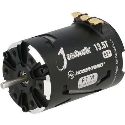 HOBBYWING JUSTOCK Black G2.1 brushless Motor for 1/10, 1/12, Zero Timing, Spec Racing (13.5T G2.1)
