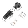 uxcell 20 Pairs 2.5mm 2 Pin Black Plastic Male Female -SM Housing Crimp Terminal Connector view 2