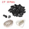 uxcell 20 Pairs 2.5mm 2 Pin Black Plastic Male Female -SM Housing Crimp Terminal Connector view 3