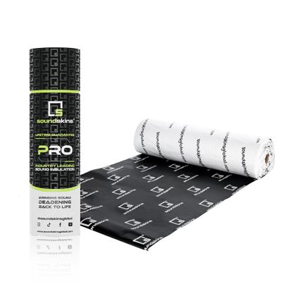SoundSkins SSK-SSPRO-1 Car Sound Deadening Material - 180mil/4.5mm Triple Layer - 11 sqft. - Reduce Vibrations, Insulate Heat, and Minimize Resonance