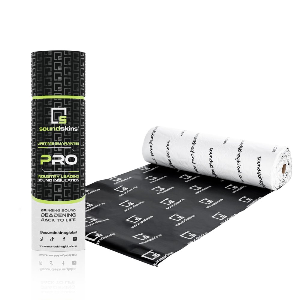 SoundSkins SSK-SSPRO-1 Car Sound Deadening Material - 180mil/4.5mm Triple Layer - 11 sqft. - Reduce Vibrations, Insulate Heat, and Minimize Resonance
