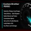 Custom Brother - I Play Calliope What is Your Superpower Music Instrument Steel Metal Black License Tag Holder License Plate Frame, E10 view 2