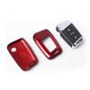MissBlue Carbon Fiber Key Fob Cover For Volkswagen Arteon Atlas Golf Alltrack Jetta Passat For Tiguan For Skoda Kodiaq Superb A7 Smart Car Key, Light Weight Glossy Finish Key Fob Protection Case - Red view 3